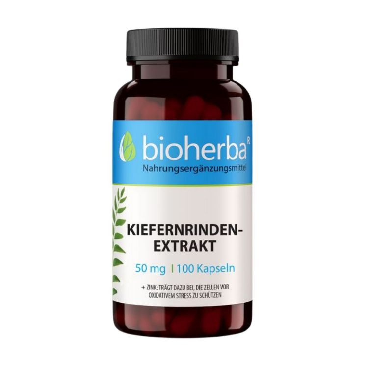 Obrázok z Extrakt z borovicovej kôry 50 mg - 100 kapsúl - Bioherba
