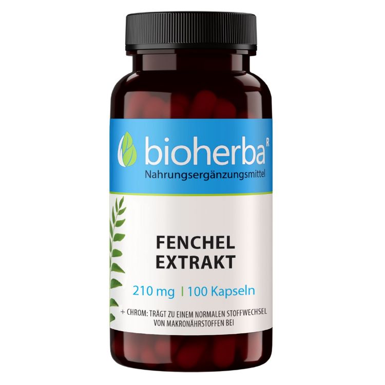 Obrázok z Extrakt z fenikla 210 mg – 100 kapsúl – Bioherba