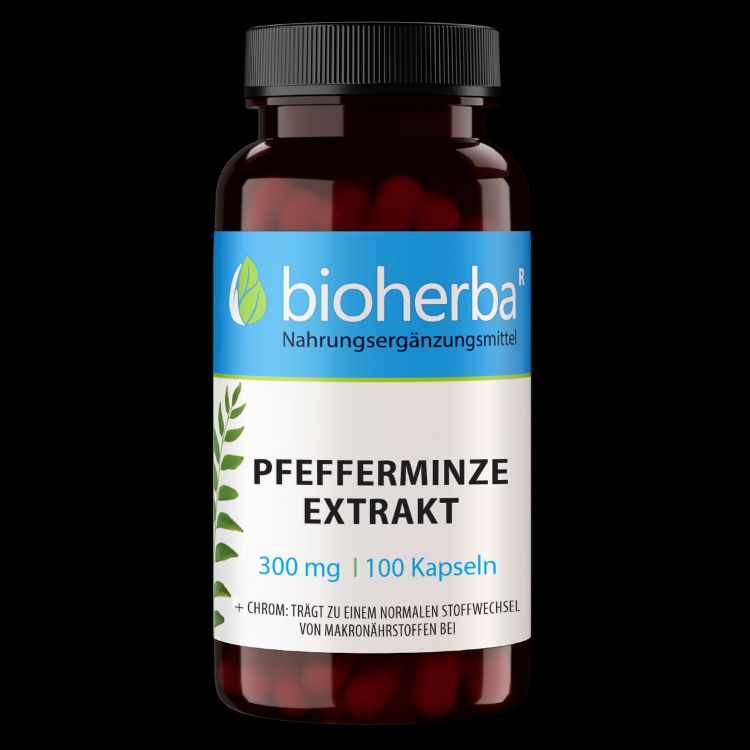 Obrázok z Extrakt z mäty piepornej 300 mg – 100 kapsúl – Bioherba