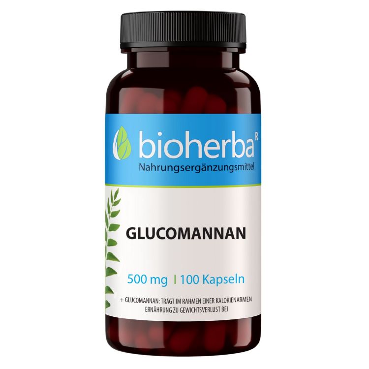 Obrázok z Glucomannan 500 mg – 100 kapsúl – Bioherba