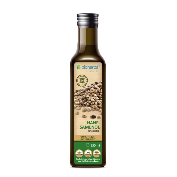 Obrázok z Konopný olej lisovaný za studena - 250 ml - Bioherba