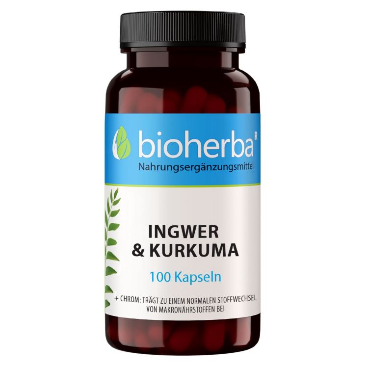 Obrázok z Zázvor a kurkuma – 100 kapsúl – Bioherba