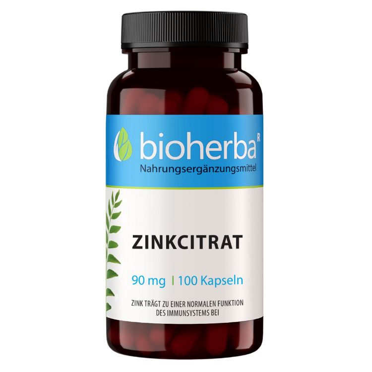 Obrázok z Zinok citrát 90 mg – 100 kapsúl – Bioherba