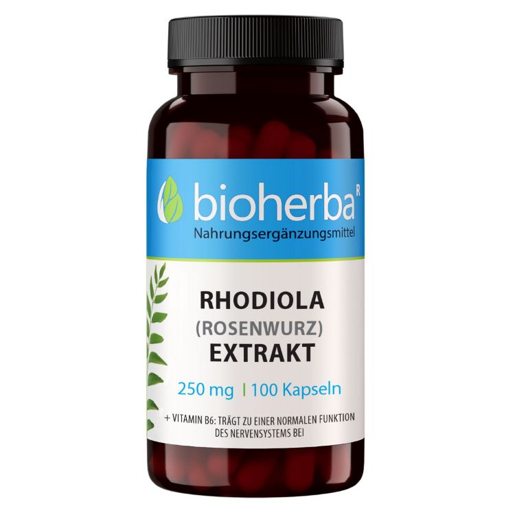 Obrázok z Rhodiola extrakt 250 mg – 100 kapsúl – Bioherba