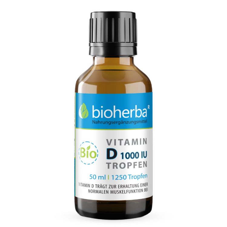 Obrázok z Vitamín D kvapky 1000 IU (25 mcg) - 50 ml - Bioherba