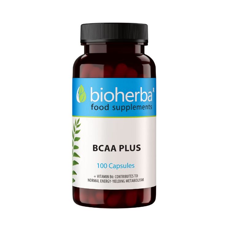 Obrázok z BCAA Plus – 100 kapsúl – Bioherba