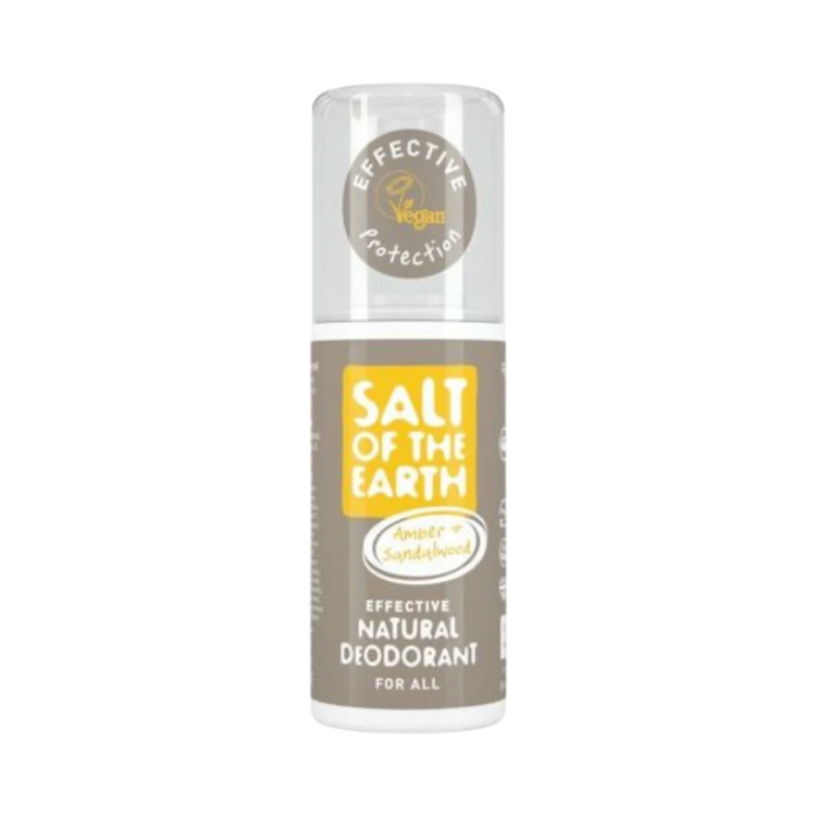 Obrázok z Prírodný kryštálový deodorant v spreji - jantár, santalové drevo - Salt of the Earth - 100 ml