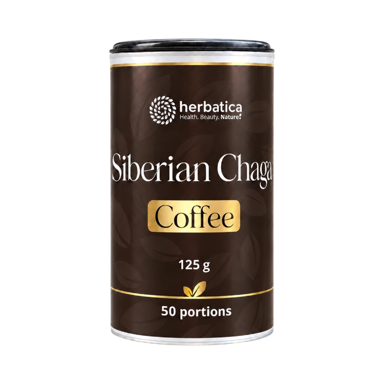 Obrázok z Sibírska čaga s prémiovou instantnou kávou arabica - 125g - Herbatica