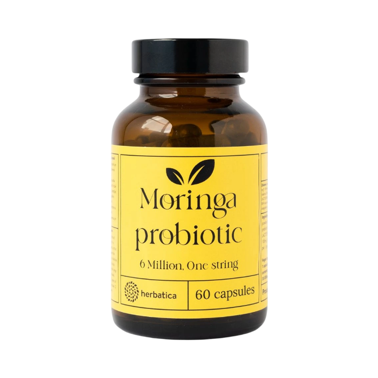 Obrázok z Probiotiká z moringy  - 6 miliónov, jeden kmeň - 60 kapsúl - Herbatica