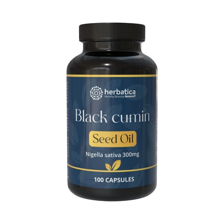 Obrázok z Olej zo semien čiernej rasce (Nigella sativa) v kapsulách /300 mg - 100 kapsúl - Herbatica