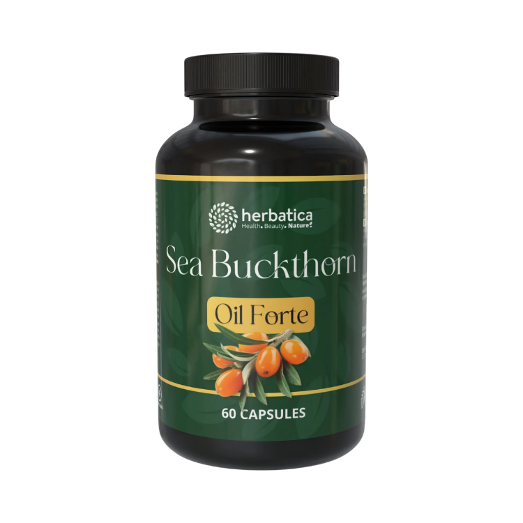Obrázok z Rakytníkový olej Forte v kapsulách/500mg - 60 kapsúl - Herbatica