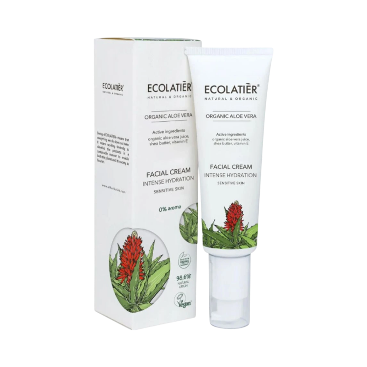 Obrázok z Pleťový krém intenzívne hydratačný Organic Aloe Vera - 50ml - Ecolatier
