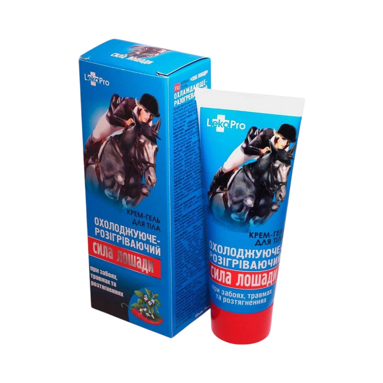 Obrázok z Konská sila krém/gél hrejivo-chladivý na zápaly, výrony, svaly - 75 ml - LekoPro