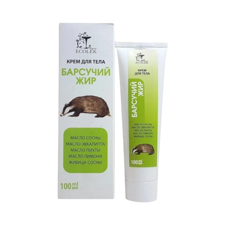 Obrázok z Jazvečia masť (tuk) – telový krém – 100 ml – Ecolek