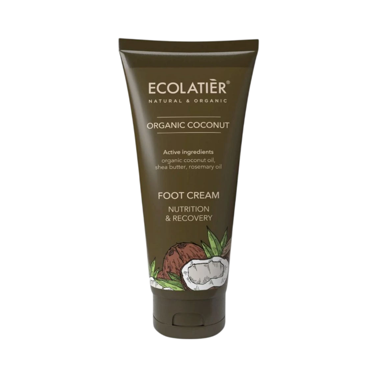 Obrázok z EcoLatier Krém na nohy regeneračný Organic Coconut - 100 ml -Ecolatier