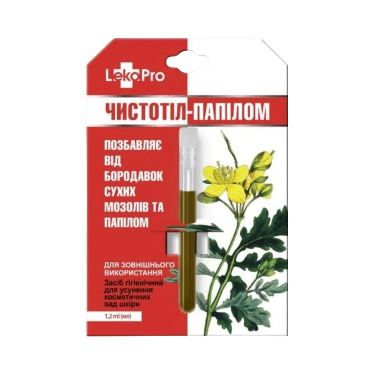 Obrázok z Balzam "Čistoteľ " s lastovičníkom na otlaky, bradavice a papilómy - 1,2 ml - LekoPro