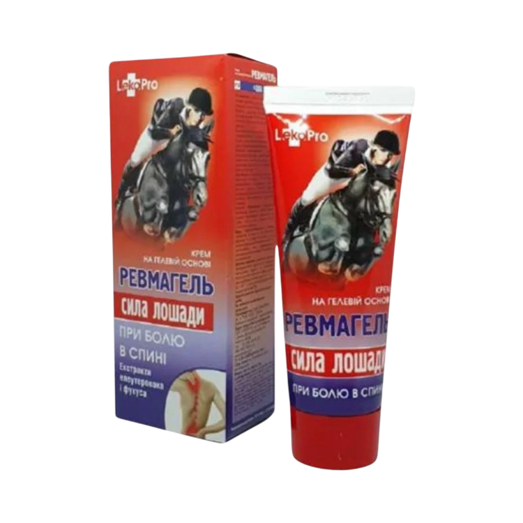 Obrázok z KONSKÁ SILA krémový gél REVMAGEL na reumu, bolesti chrbta a kĺbov- 75 ml - LekoPro