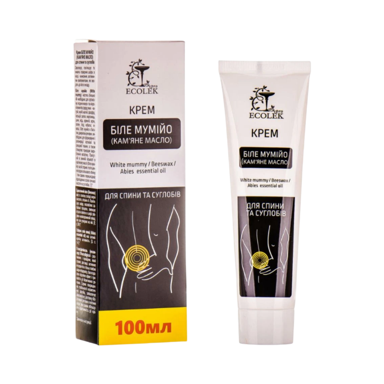 Obrázok z Krém BIELE MUMIO na chrbát a kĺby - 100 ml - Ecolek