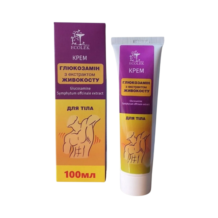Obrázok z Telový krém s glukozamínom a s extraktom z kostihoja - 100 ml - Ecolek