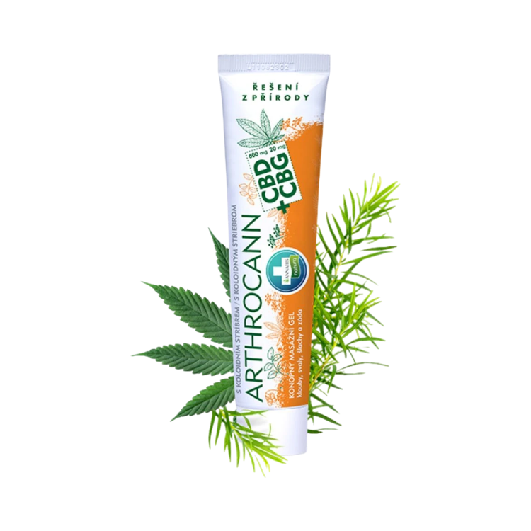Obrázok z ARTHROCANN konopný masážny gél CBD+CBG s koloidným striebrom na kĺby, svaly a chrbát - 75 ml - Annabis