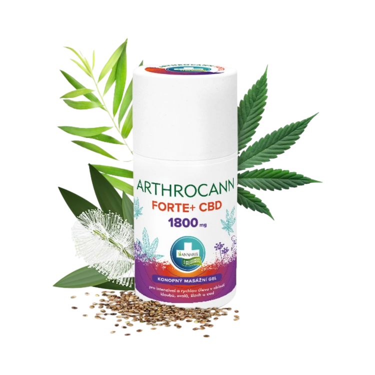 Obrázok z ARTHROCANN konopný masážny gél FORTE+1800 mg CBD - 90 ml - Annabis