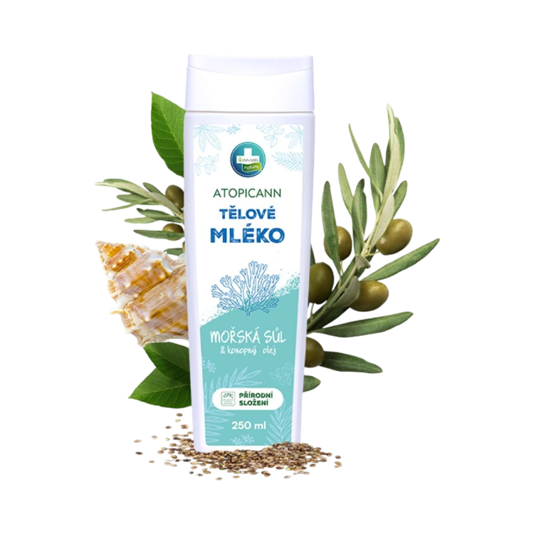 Obrázok z ATOPICANN prírodné telové mlieko pre citlivú pokožku - 250 ml - Annabis