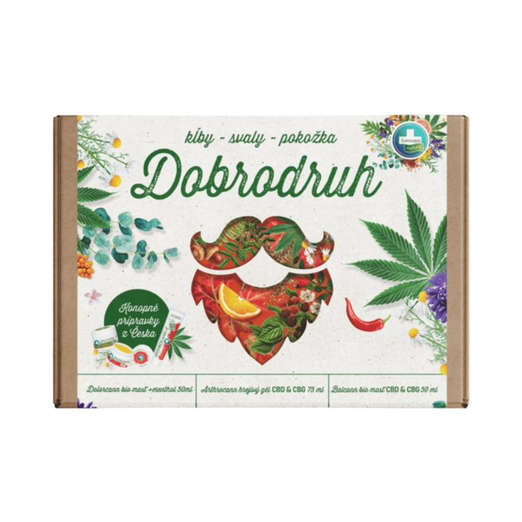 Obrázok z Darčekové balenie DOBRODRUH pre kĺby, svaly a pokožku - Annabis