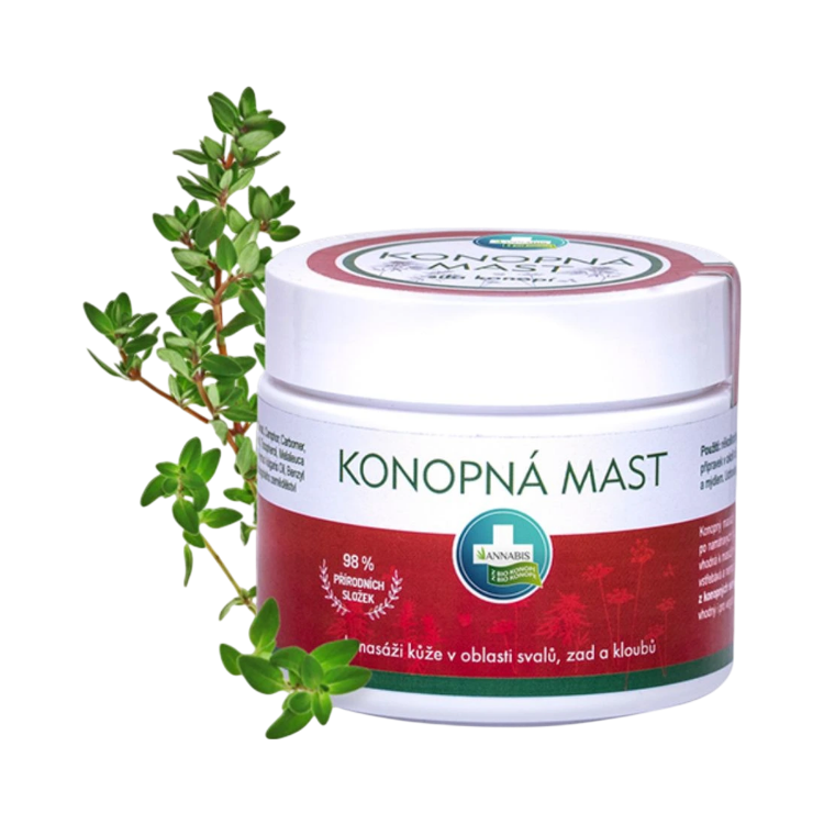 Obrázok z KONOPNÁ masť na masáž chrbta, svalov a kĺbov - 330 ml - Annabis