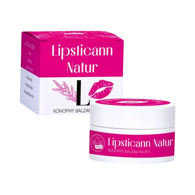 Obrázok z LIPSTICANN NATUR konopný balzam na pery s včelím voskom - 15 ml - Annabis