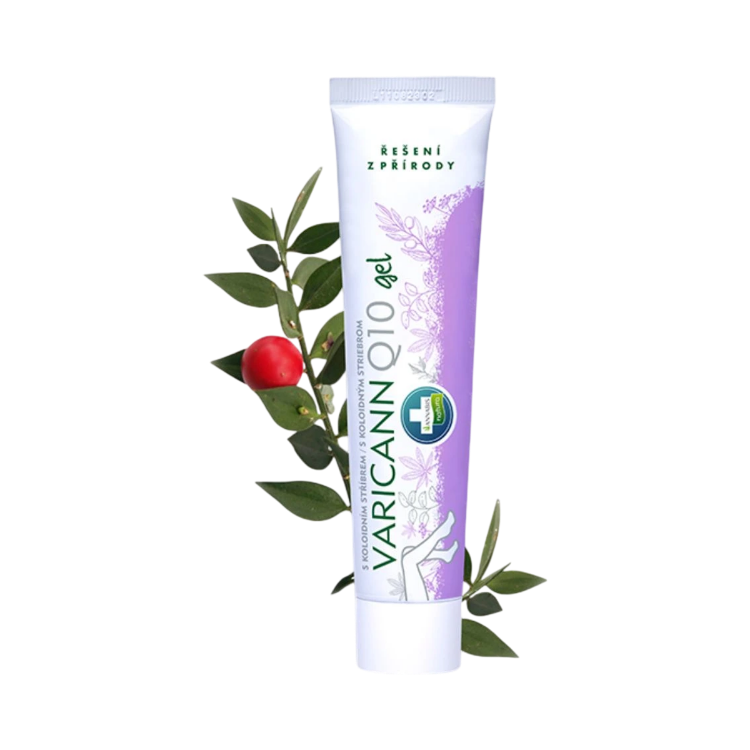 Obrázok z VARICANN Q10 gél na nohy, kŕčové žily s koloidným striebrom - 75 ml - Annabis