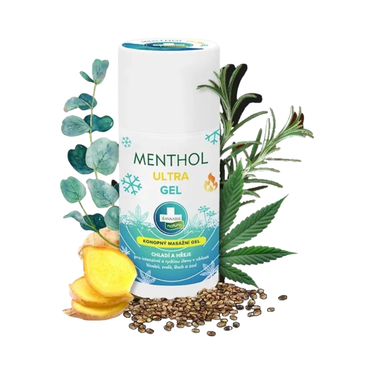 Obrázok z MENTHOL ULTRA GEL – konopný masážny gél s dvojitým efektom - 90 ml - Annabis