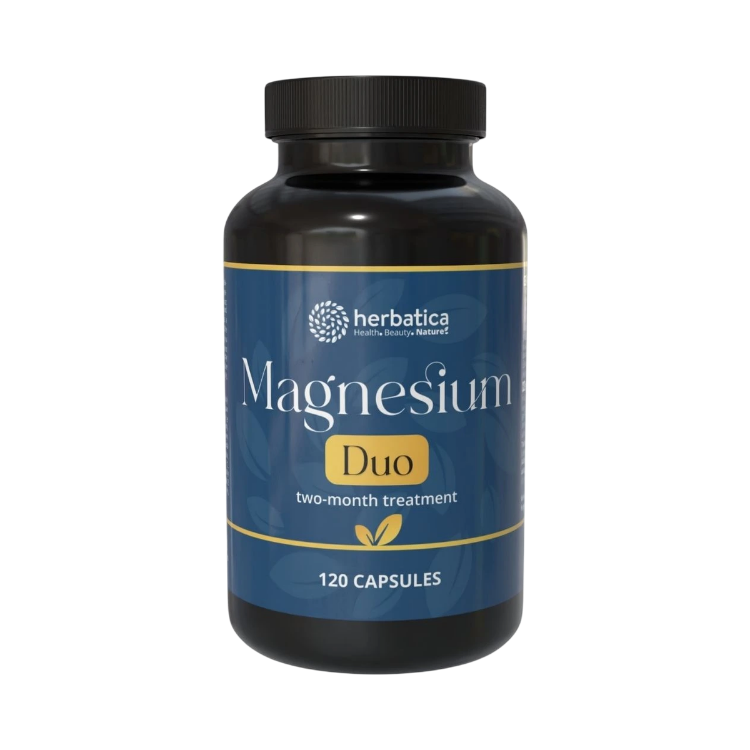 Obrázok z Magnesium DUO dvojmesačná kúra - 120 kapsúl - Herbatica