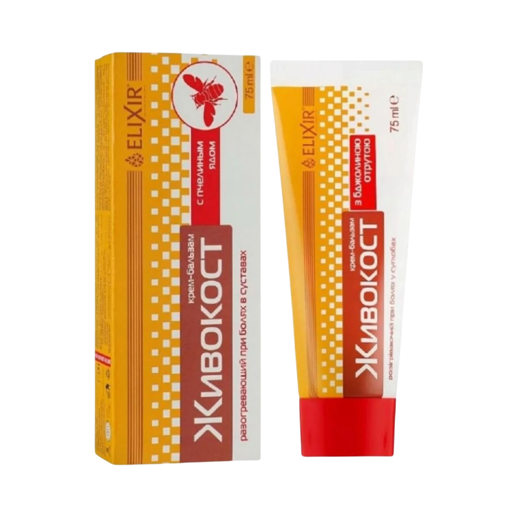 Obrázok z Krém na kĺby "Živokost" s kostihojom a včelím jedom - 75 ml - Elixir