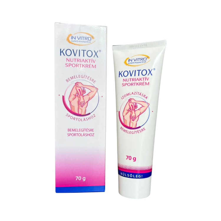 Obrázok z IN VITRO Kovitox krém - úľava pre stuhnuté svaly a namáhané kĺby - 70 g - InVitro