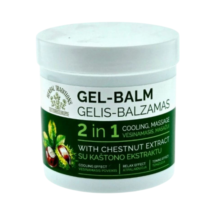Obrázok z Krémový gél-balzam na nohy s pagaštanom konským - 250ml - Herbal Traditions