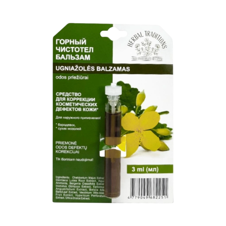 Obrázok z Horský lastovičník "čistoteľ" - elixír na bradavice - 3 ml - Herbal Traditions