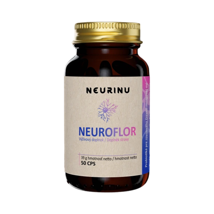 Obrázok z NEURINU Neuroflor probiotiká pre psychickú rovnováhu - 50 kapsúl