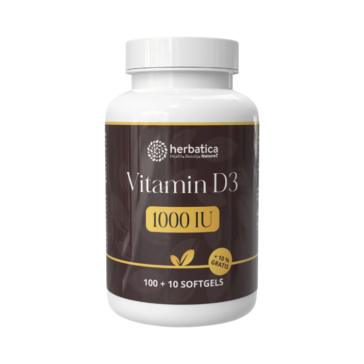 Obrázok z Vitamín D3 1000 IU - 110 softgelových kapsúl - Herbatica