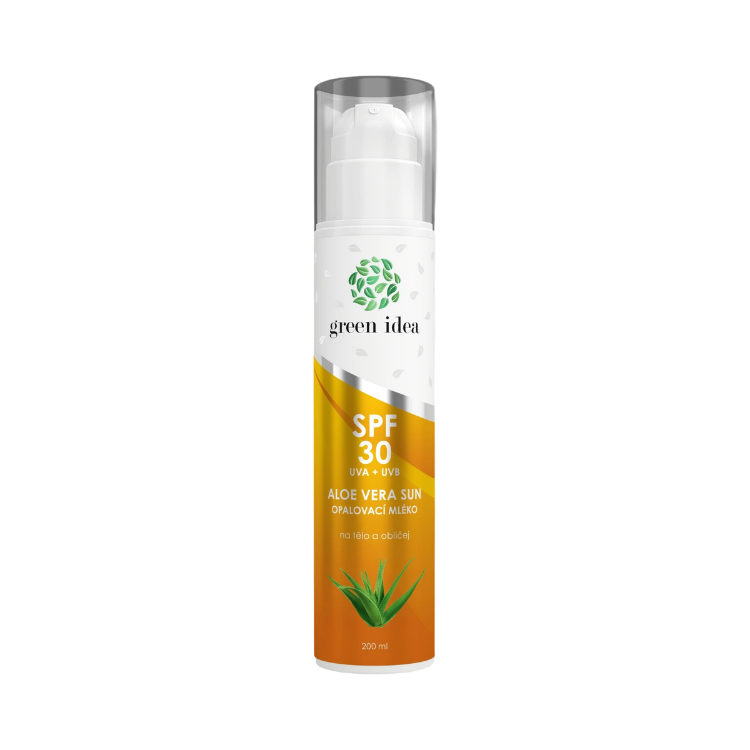 Obrázok z Aloe vera sun - opaľovacie mlieko SPF 30 200 ml - Green idea