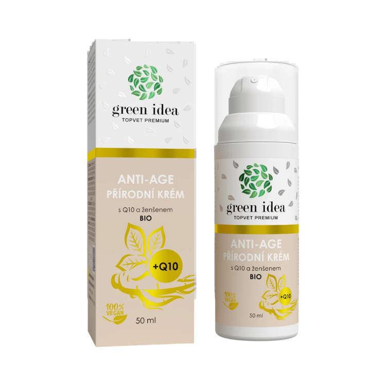 Obrázok z Prírodný anti-age krém s Q10 a ženšenom 50 ml – Green idea