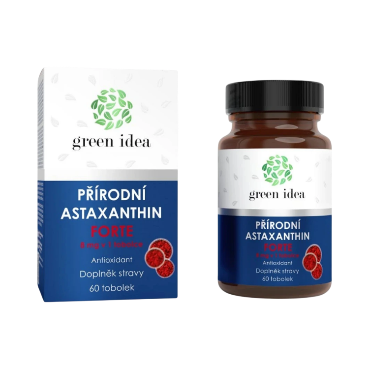 Obrázok z Astaxantín forte 8 mg - 60 kapsúl - Green idea