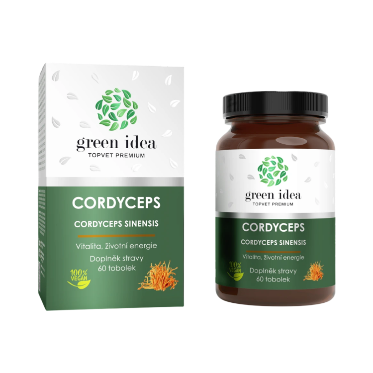 Obrázok z Cordyceps - bylinný extrakt - 60 kapsúl - Green idea