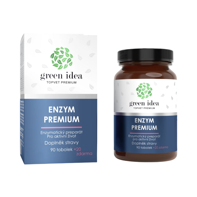 Obrázok z Enzym Premium - 90 kapsúl + 20 zadarmo - 110 ks - Green idea