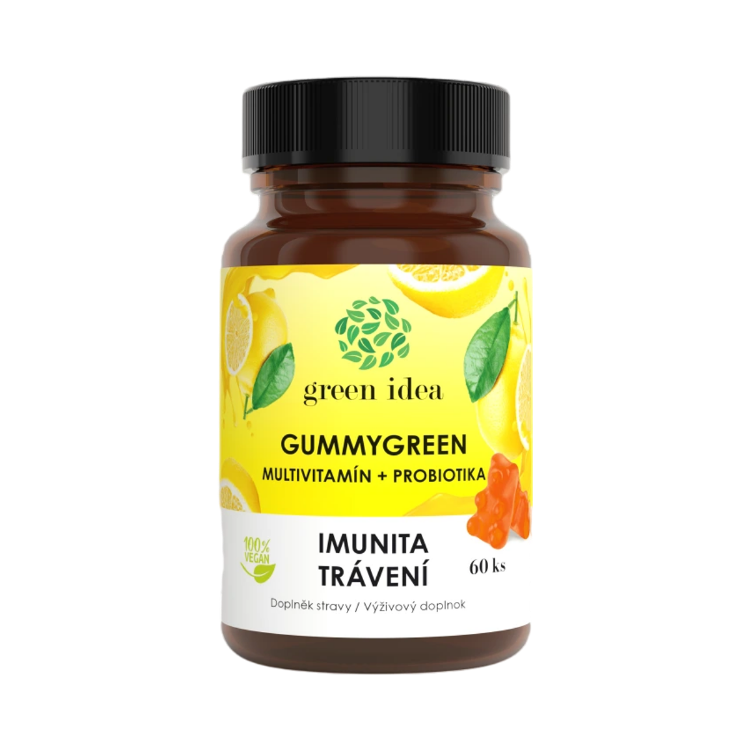 Obrázok z Gummygreen - Multivitamín + probiotiká 60 ks - Green idea
