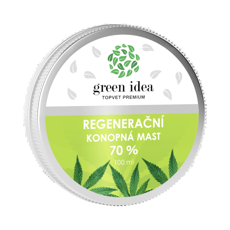 Obrázok z Konopná regeneračná masť 70 % 100 ml - Green idea
