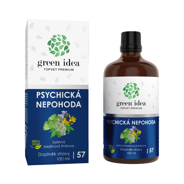Obrázok z Psychická nepohoda - bezliehová tinktúra 100 ml - Green idea