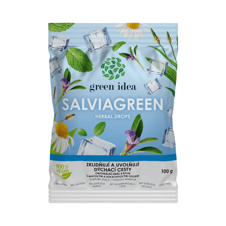 Obrázok z Salviagreen - bylinné cukríky 100 g - Green idea