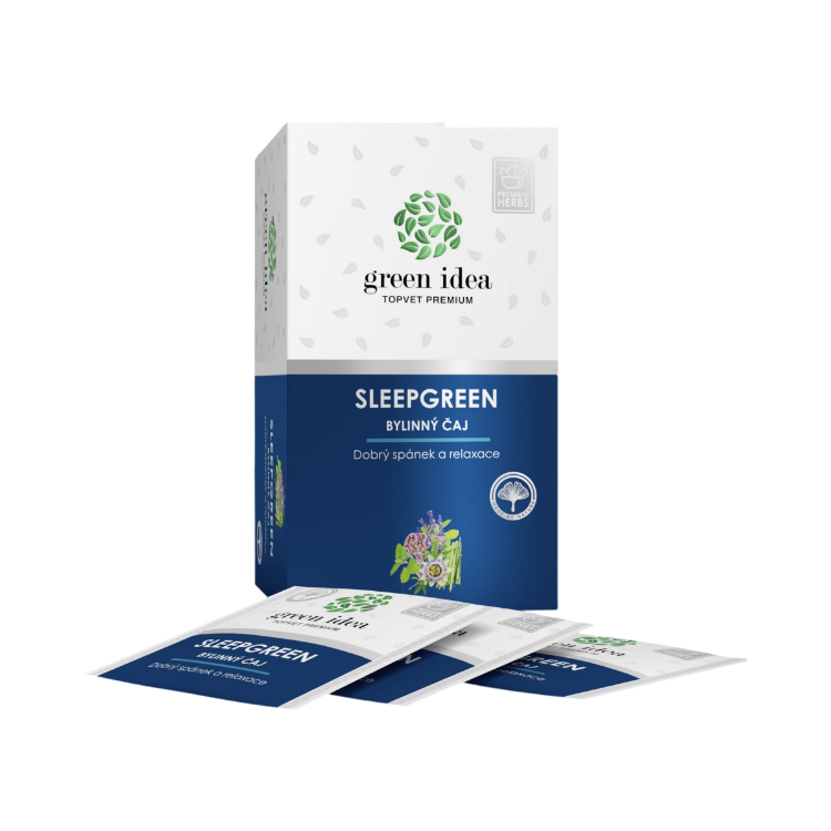 Obrázok z Herbex Sleepgreen – bylinný čaj – 20 vrecúšok – Green idea