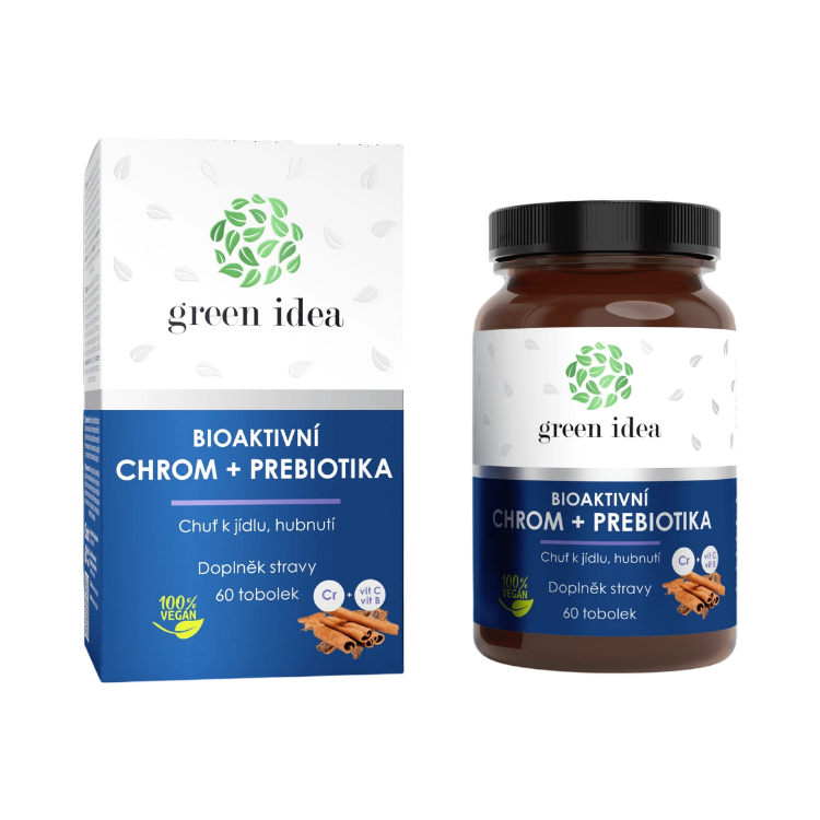 Obrázok z Bioaktívny chróm + prebiotiká - 60 kapsúl - Green idea
