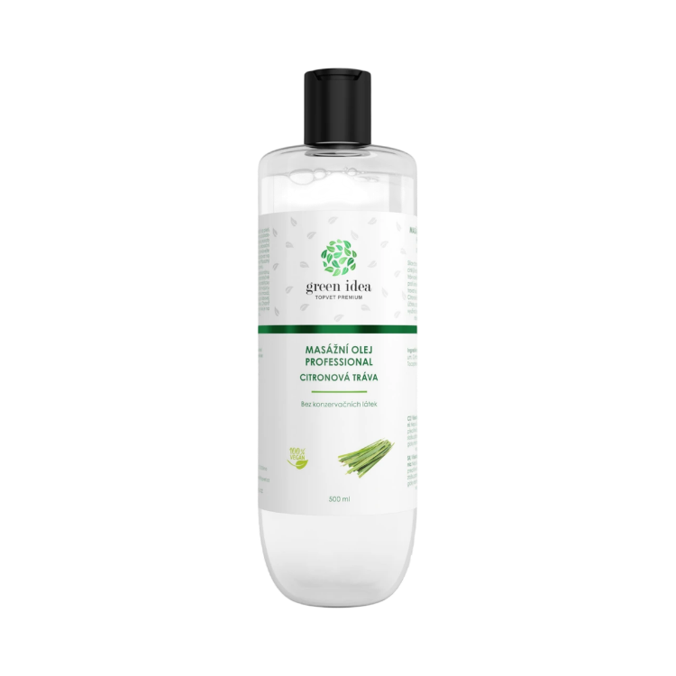 Obrázok z Citrónová tráva – masážny olej 500 ml – Green idea